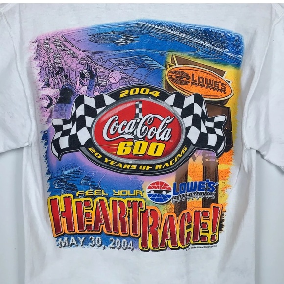 SOLD NASCAR 2004 Coca Cola Men Sz M Racing T Shirt - Picture 4 of 8